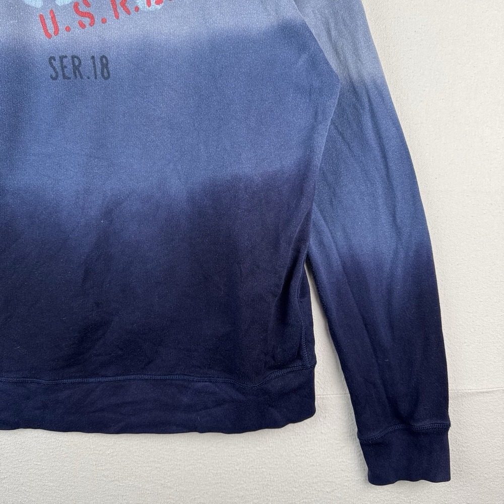 Polo Ralph Lauren RLYC Boys XL 18-20 Navy Ombré Sweatshirt Sailing Yacht Club - Picture 9 of 13